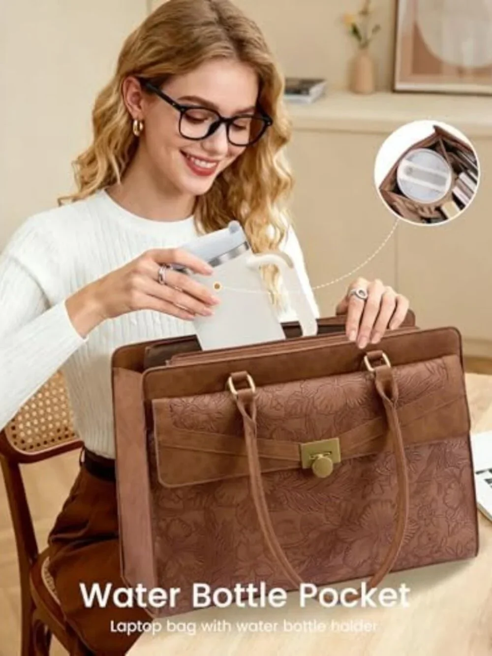 Stylish Women's Laptop Tote Bag | Work & Computer Bag with Spacious Design